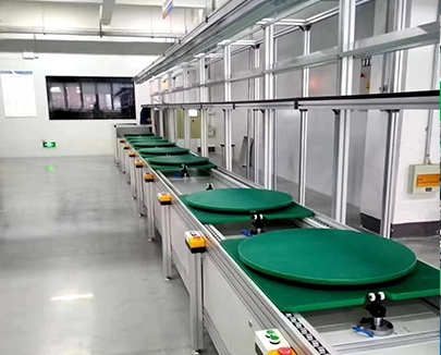 南通3 times speed silent double speed chain conveyor line